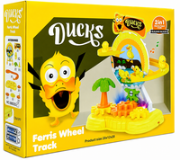 Ducks Eendjesbaan 2-in-1 &ndash; Automatische Eendjes Glijbaan met LED Licht &amp; Muziek
