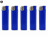 Aanstekers 50 stuks in tray - bedruk aanstekers- navulbaar - reclame aanstekers blauw
