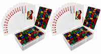 Plastic speelkaart - 100% plastic kaarten - HQ kwaliteit - waterdicht  - Domino print