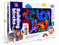 Bouwblokken Set 125-delig &ndash; DIY constructie bouwblokken &ndash; Educatief Constructiespeelgoed vanaf 3 Jaar