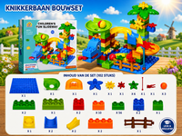 Knikkerbaan Bouwset 102 Stuks &ndash; Creatieve Bouwset voor Kinderen vanaf 3 Jaar