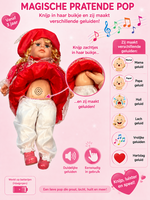 Knuffel pop - Schattige en zachte pop met geluid - 57 CM