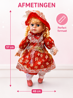 Knuffel pop - Schattige en zachte pop met geluid - 57 CM
