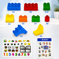 Bouwblokken 49 stuks - Dieren Bouwset | DIY Bouwstenen