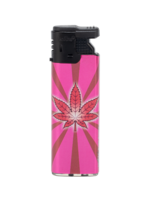 Krachtige Turbo Aanstekers 50 stuks in tray - Magic Greens Cannabis print Unilite&reg;