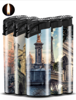 Aanstekers met zacht vlam - klik model - Golden Hour Monumenten Design &ndash; 50 Stuks