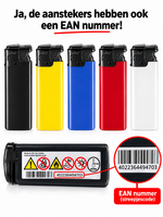 Turbo Aanstekers &ndash;  50 Stuks - HC-5 EAN - Krachtig Wind Aansteker - Unilite&reg;