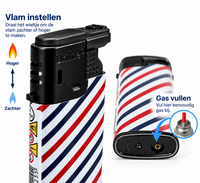 Unilite&reg; Neptune Turbo Vlam Aanstekers &ndash; 50 Stuks