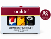 Unilite&reg; M-7 Jungle Aanstekers &ndash; 50 stuks in tray - Zachte Vlam