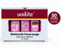 Unilite&reg; M-7 Girly Aanstekers &ndash; Navulbaar &ndash; 50 stuks