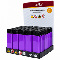 Unilite&reg; NC Lila paars Blanco Bedrukbare Aanstekers &ndash; Zacht vlam - 50 stuks