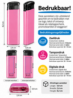 Unilite NC Roze Blanco Bedrukbare Aanstekers &ndash; Zacht vlam - 50 stuks