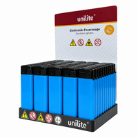 Unilite&reg; NC Blue Blanco Bedrukbare Aanstekers &ndash; Zacht vlam - 50 stuks
