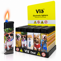 Aanstekers met Hondjes &amp; Puppies print - 50 stuks in Tray &ndash; Navulbaar 