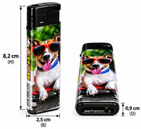 Aanstekers met Hondjes &amp; Puppies print - 50 stuks in Tray &ndash; Navulbaar 