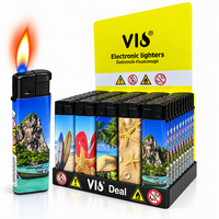 50 Aanstekers - Zomer Strand print&ndash; Navulbaar &ndash; Tropical Beach Design