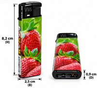 Aanstekers Click 50 stuks met fruitprint