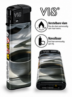 Lighters 50 pieces - Coffee print - click lighter - Coffee