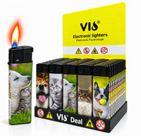 Cute Animal Lighters - Refillable &amp; Adjustable Lighter - Pack of 50