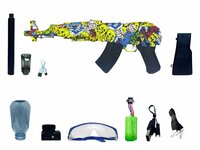 Shooting Elite blaster - Luminous Silencer - Led Light - compleet set - Oplaadbaar - 74CM