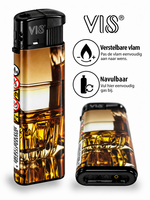 Aanstekers met Whisky print - 50 stuks