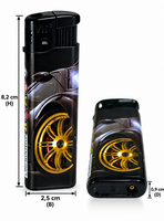 Aanstekers 50 stuks - navulbaar - Sportauto print  
