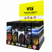 Aanstekers 50 stuks - navulbaar - Sportauto print  
