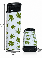 Lighters with Ganja Weed Print - 50 pieces - cannabis design lighters TOM