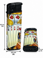 Aansteker &ndash; Casino &amp; Poker &ndash; 50 stuks Navulbaar &amp; Verstelbaar Aanstekers