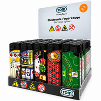 Aansteker &ndash; Casino &amp; Poker &ndash; 50 stuks Navulbaar &amp; Verstelbaar Aanstekers