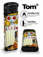 Aansteker &ndash; Casino &amp; Poker &ndash; 50 stuks Navulbaar &amp; Verstelbaar Aanstekers