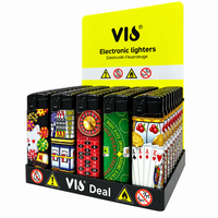 Aanstekers 50 stuks - navulbaar - Casino klik aansteker - Vio lighter