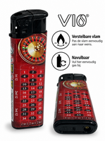 Aanstekers 50 stuks - navulbaar - Casino klik aansteker - Vio lighter