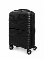Handbagage koffer 55CM zwart met 4 wielen 360 graden spinner