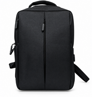 Rugzak - met USB Oplaad poort - Spatwaterdicht rugtas - Zwart - 30 x 15 x 42 cm