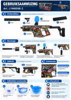 Space Vector Assualt blaster - compleet set - oplaadbaar - 72 CM