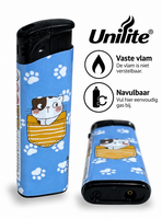 Aanstekers Pocket Cats &ndash; 50 stuks Schattige  katten print - Fix Flame Aanstekers