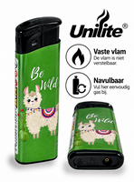 Aanstekers &ndash; Alpaca lama Print - met vaste vlam 50 stuks