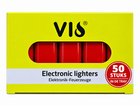 Aanstekers 50 stuks in tray - bedruk aanstekers- navulbaar - reclame aanstekers rood