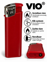 Aanstekers 50 stuks in tray - bedruk aanstekers- navulbaar - reclame aanstekers rood
