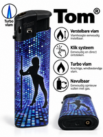 Aanstekers jetflame - turbo vlam - 50 stuks - wind aansteker - Pole Dance print