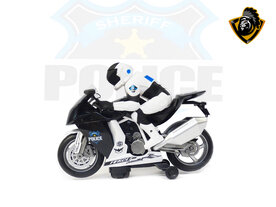 Police motorbike toy - Sheriff Police Motor Cycle - with lights and police sounds - 29CM