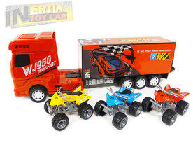 Vrachtwagen speelgoed met oplegger - Transport vrachtwagen speelgoed - 40CM