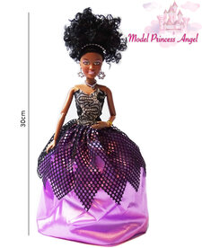 Speelgoed pop met leuke gala jurkje - Bruidsmeisje, gala, cocktail outfit 30CM