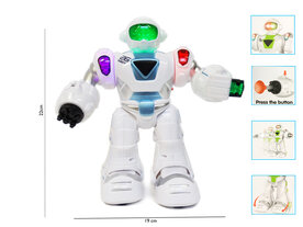 The Future Robot - speelgoed robot Super Warrior- LED licht en geluid - schiet pijltjes - 22CM