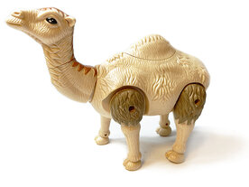 Speelgoed kameel - kan lopen - maakt kamelen geluiden - muziek - interactief - bewegende staart  - Desert Camel 24CM