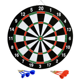 Dartbord - incl. 6 dart pijlen - &Oslash; 36.5 cm