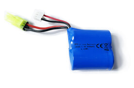Accu 7.4V 600mAh Li-ion battery  rc boot - H102 - H106 - H113 - H112 - H110 - H122 - H123