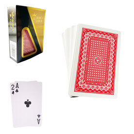 Speelkaart &nbsp;- waterdicht - 100% plastic - BOHUA GOLD - Rood