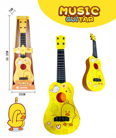 Chick Guitar - 4 snaren - 54CM - speelgoedgitaar - kuikentje - vanaf 3 jaar